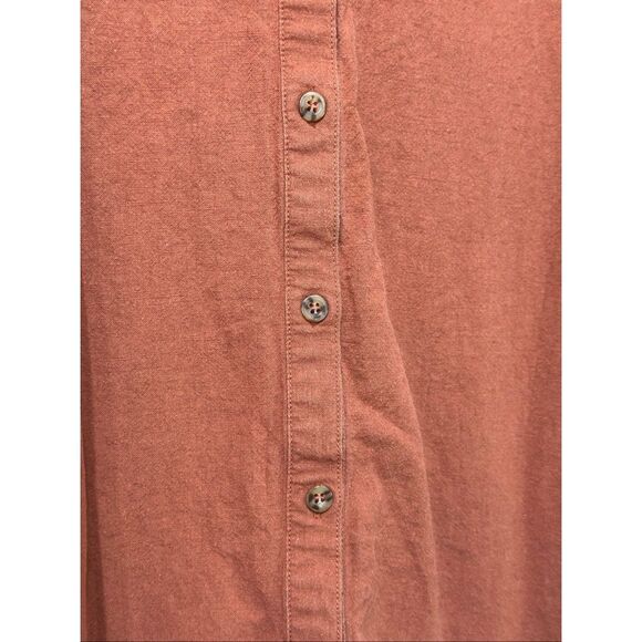 NWOT Rhythm. Classic Linen Blend Short Sleeve Button Up Shirt Dress Women's XS - Picture 4 of 11